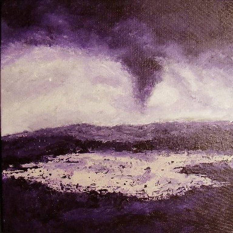 Richard Weber: Acryl op doek, z.t. verkocht voor € 70!