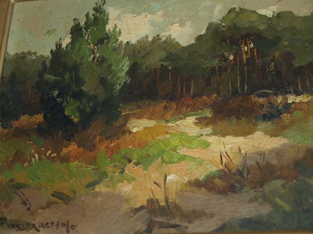 FONS VERSTRAETEN (1922) –Olieverf  – Heumersoord –Gesigneerd & ingelijst– 1947 kopen? Bied vanaf 65!