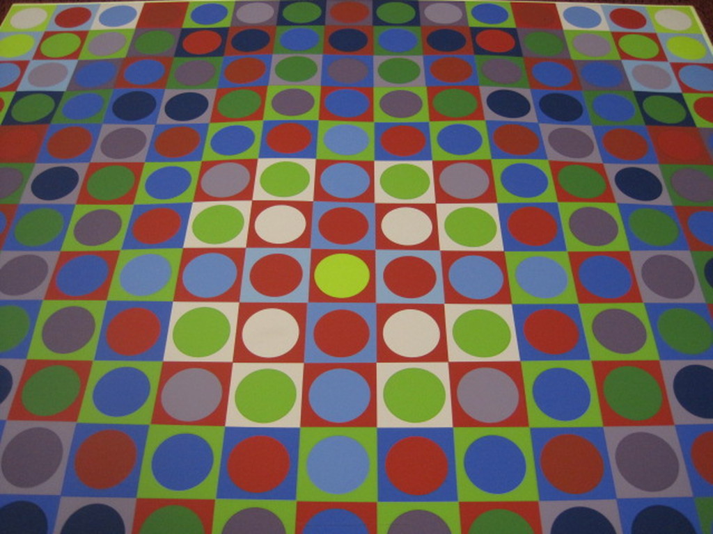 GROTE Victor Vasarely OpticalArt Zeefdruk 1979 kopen? Bied vanaf 1!