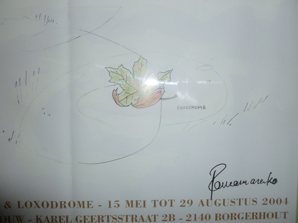 Gesigneerde affiche Panamarenko / eiland en loxodrome/ 2004. kopen? Bied vanaf 110!