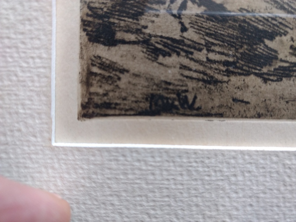 Martin van Waning: ets, Bosgezicht Schiermonnikoog kopen? Bied vanaf 60!