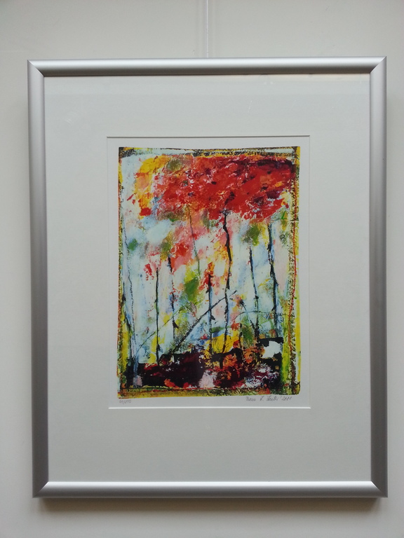 Franz Lauter, zeefdruk op papier in aluminium lijst kopen? Bied vanaf 40!