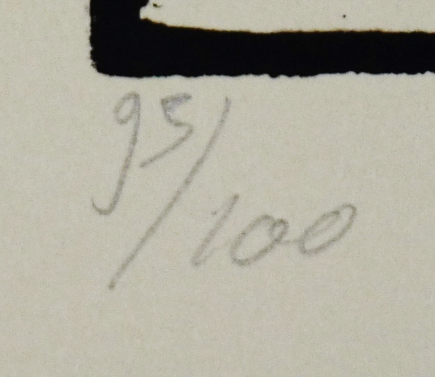 Pieter Becks: Houtsnede, Zonder Titel, Gesigneerd, 1995 kopen? Bied vanaf 35!