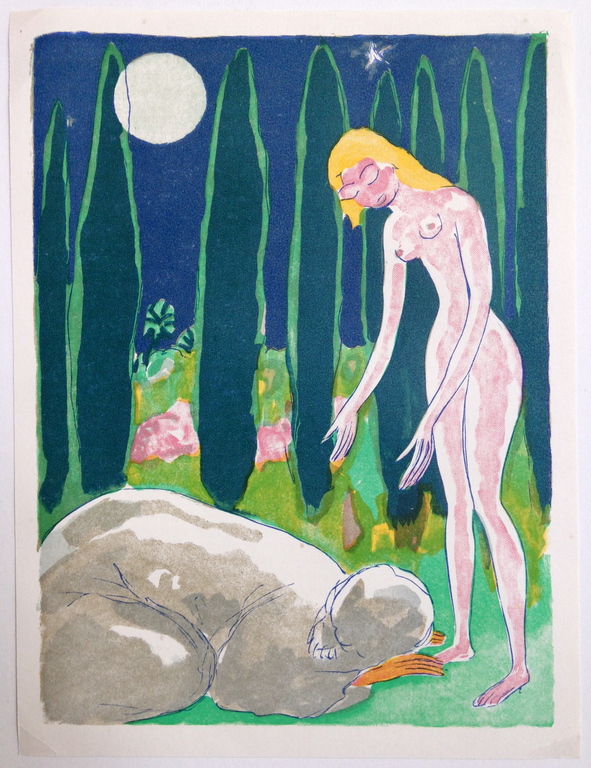 Kees van Dongen, Originele houtgravure uit 1955 kopen? Bied vanaf 65!