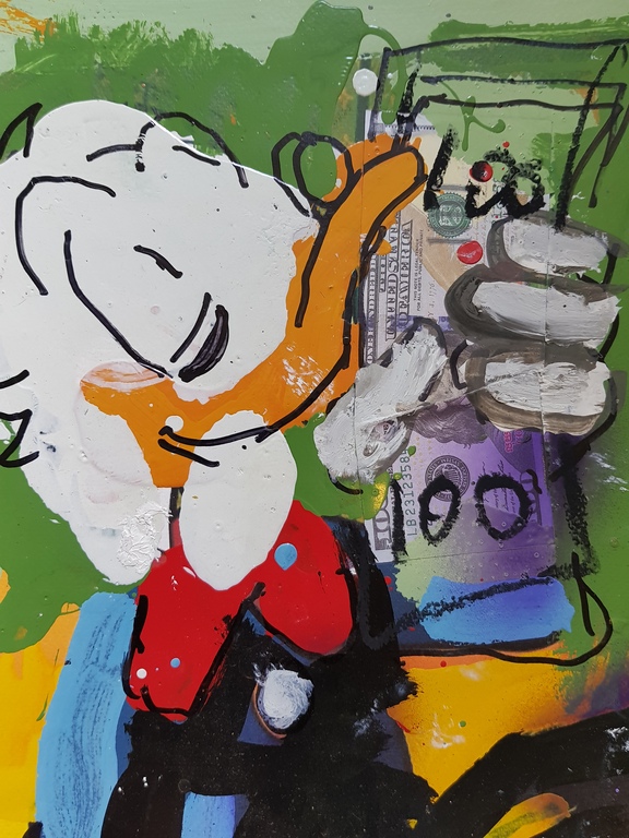Peter Klashorst - origineel werk - serie Mickey Mouse i.c.m. serie Dagobert Duck kopen? Bied vanaf 1!