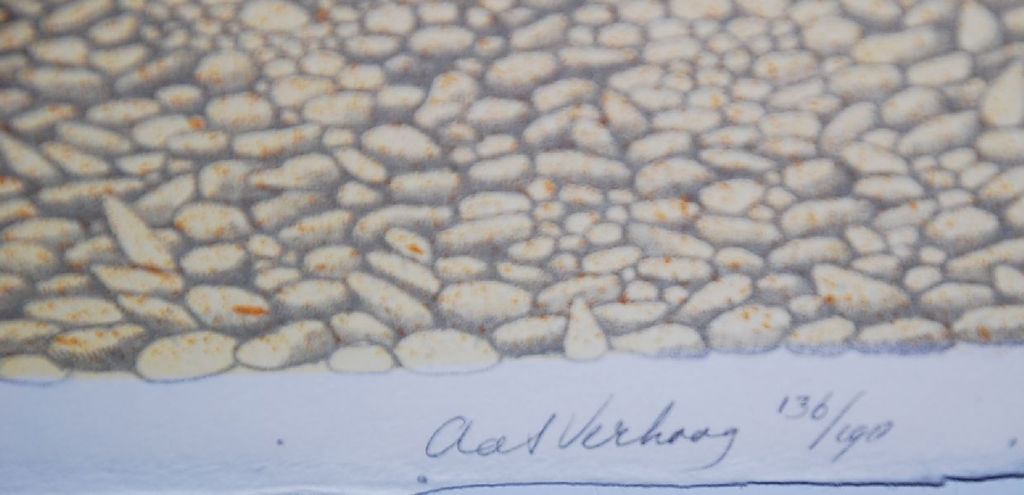 Aat Verhoog:Kleurlitho. Strand 1 kopen? Bied vanaf 35!