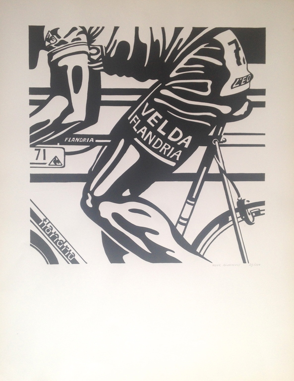 Henk Blokhuis. Litho.  verkocht voor € 40!