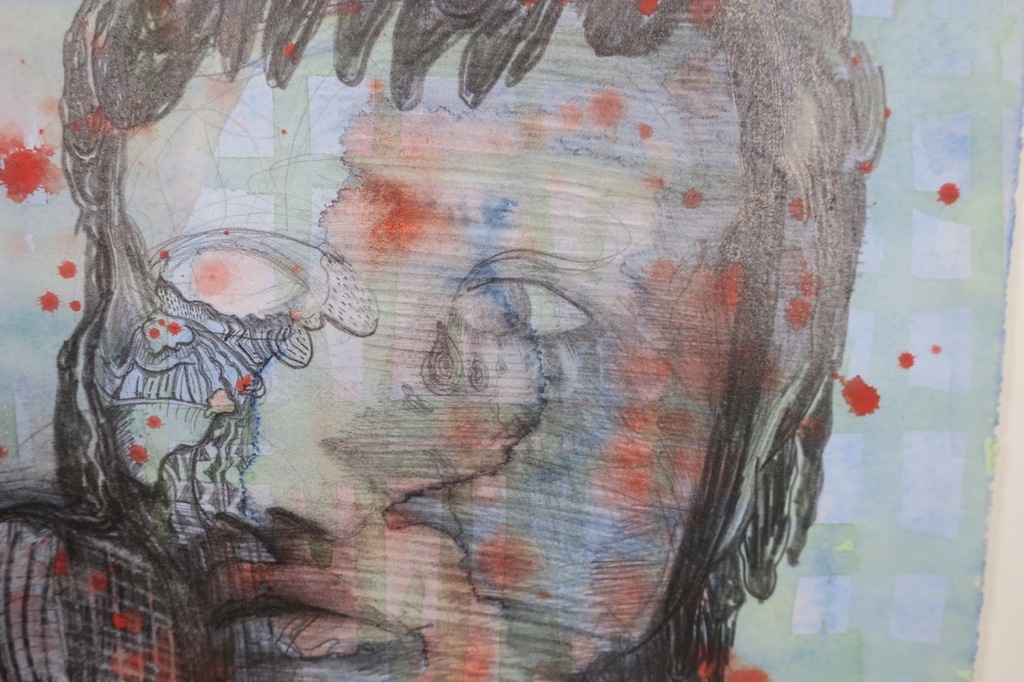 Robbie Cornelissen: Potlood en Aquarel, Portret - Ingelijst kopen? Bied vanaf 200!