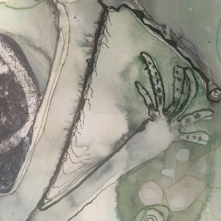 Cor Nauta -  Gemengde techniek Aquarel met krijt -  zonder titel kopen? Bied vanaf 1!