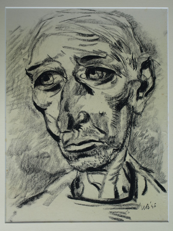 Willem Boon (1902-1986) : Tekening – Portret - 1945 - Gesigneerd verkocht voor € 50!