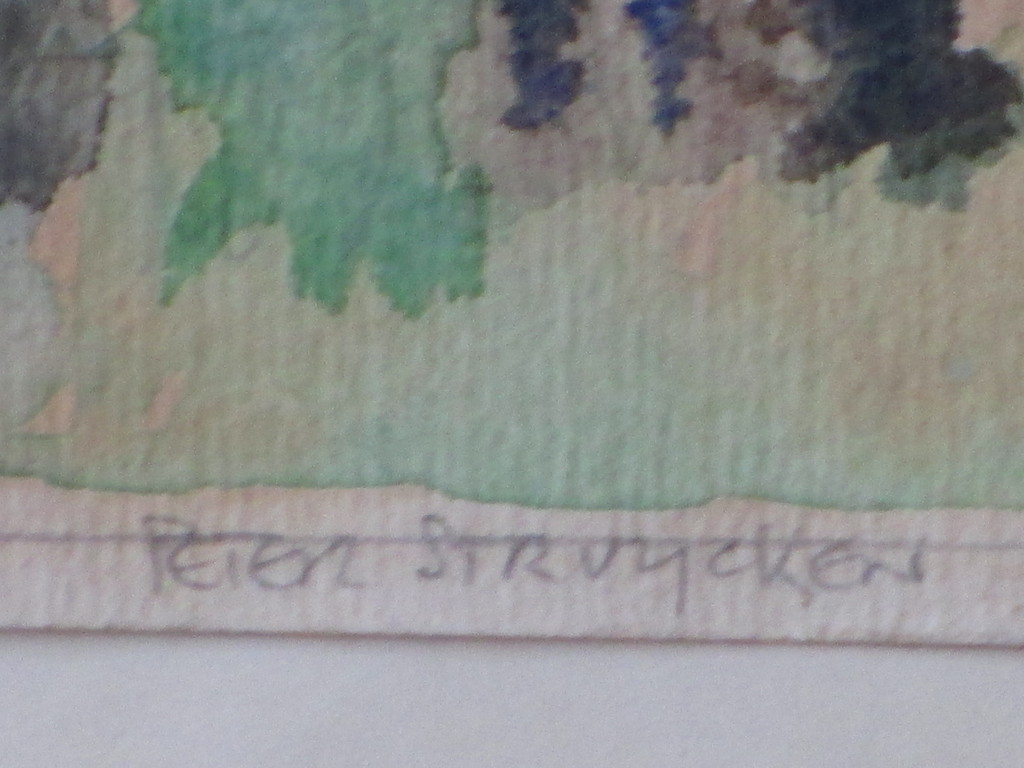 Peter Struycken,  Duindigt / Bomen in de Peel, Gem.techniek/Aqua kopen? Bied vanaf 250!