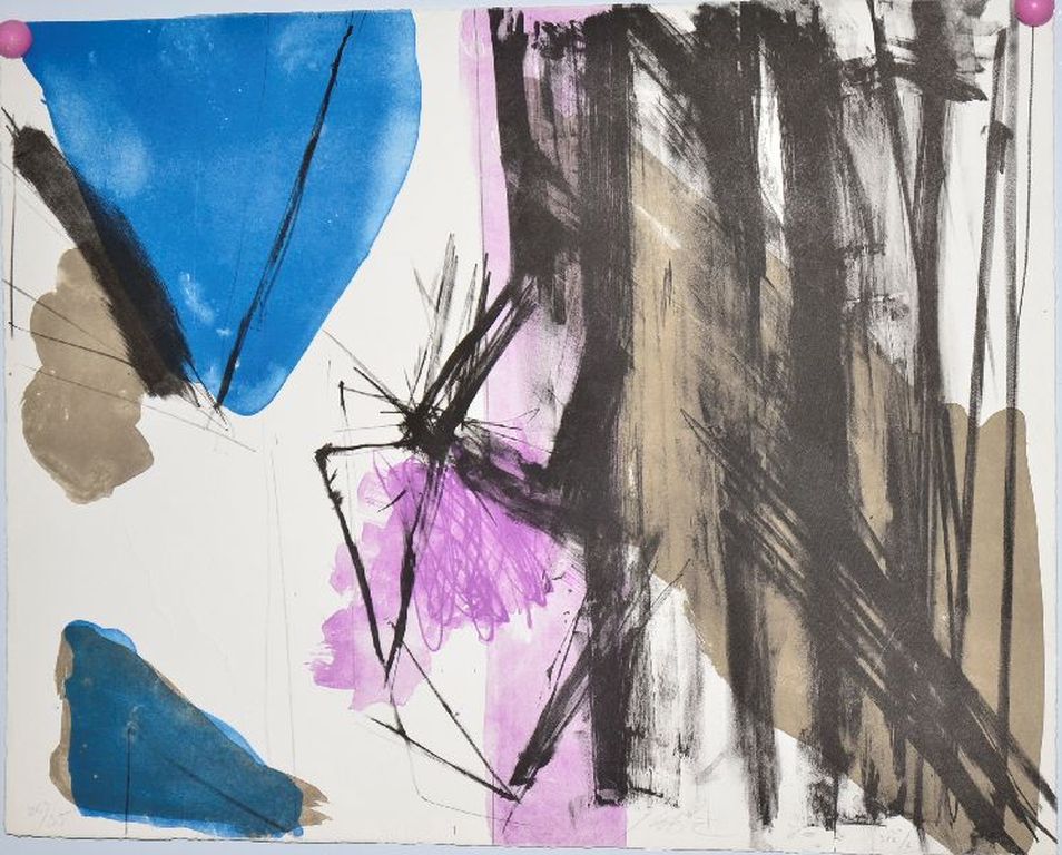 Ger Lataster: Litho, Abstracte compositie verkocht voor € 182!