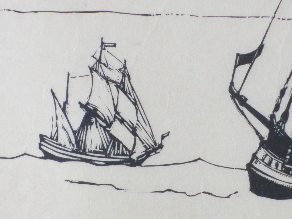 W.J.Dijk, Oud Statenjacht, Houtsnede kopen? Bied vanaf 1!