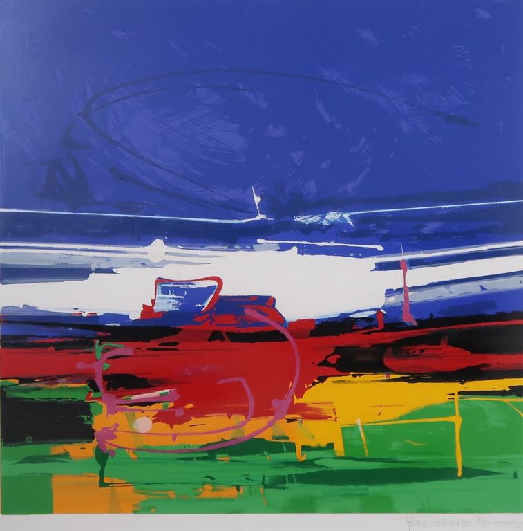 Frank Lejeune: Zeefdruk, Zonder titel - Ingelijst kopen? Bied vanaf 50!