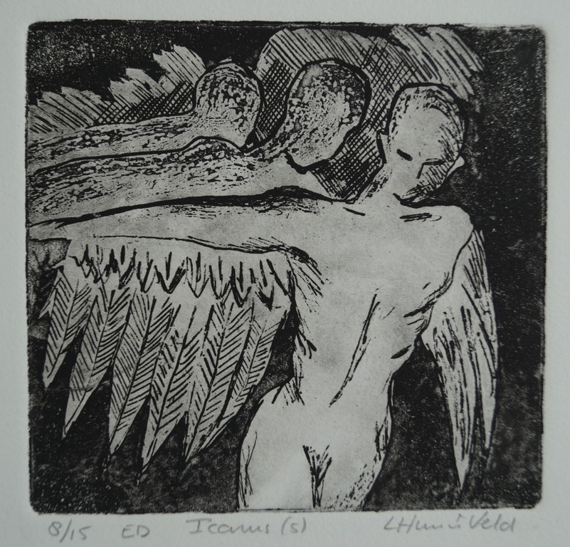 Loes Huis in 't Veld - ets - Icarus (5) - 15 ex. kopen? Bied vanaf 1!
