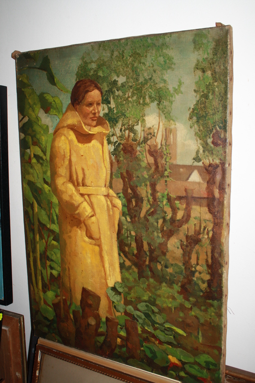 GELE DAME in de TUIN - van JO SPIER - HAAGSE SCHOOL kopen? Bied vanaf 1!