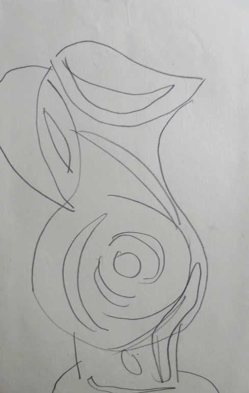 Laatste keer: Kees Franse - potloodtekening: kan kopen? Bied vanaf 25!