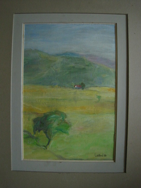 Impressionistisch olieverf Mein. Volkers "Zomers landschap met boom" gesigneerd kopen? Bied vanaf 1!