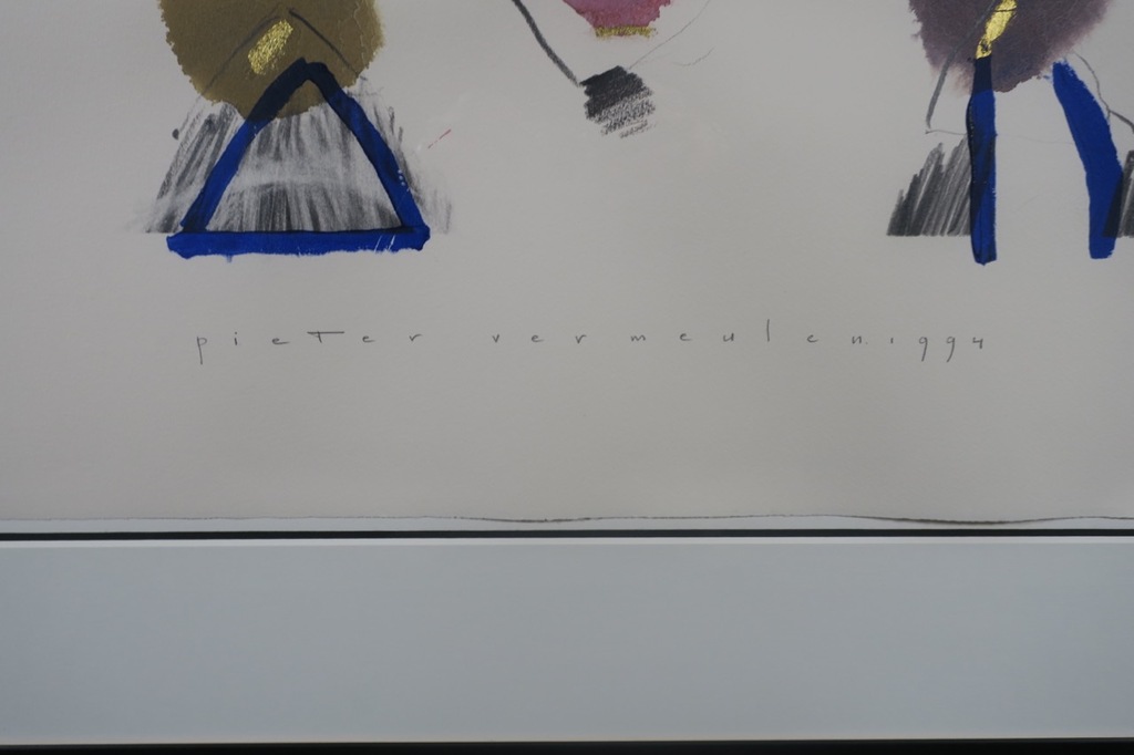 Pieter Vermeulen: Gemengde techniek, Zonder titel - Ingelijst kopen? Bied vanaf 35!