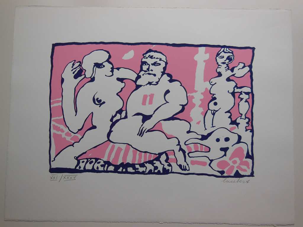 Lucebert: handgesigneerde zeefdruk '11' (Die Olympiker), 1971 kopen? Bied vanaf 250!