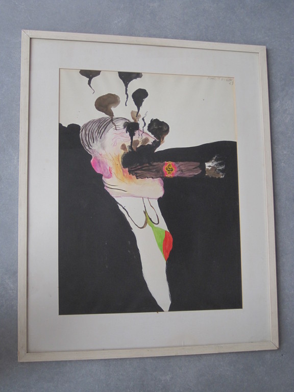 Anton Martineau (1926-) aquarel  kopen? Bied vanaf 25!