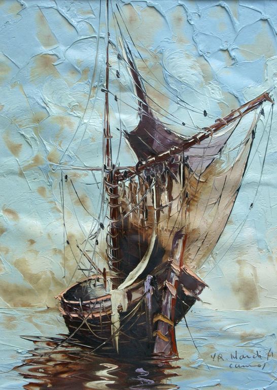 "Zeilboot op volle Zee". kopen? Bied vanaf 1!