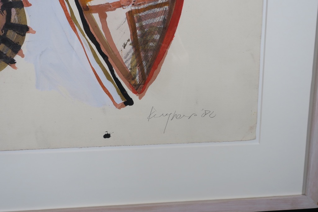 Theo Kuijpers: Gouache, Z.T. - Ingelijst (Groot) kopen? Bied vanaf 250!