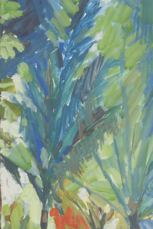 Henk Potters: Gouache, Hotel tuin Torarica - Ingelijst kopen? Bied vanaf 80!