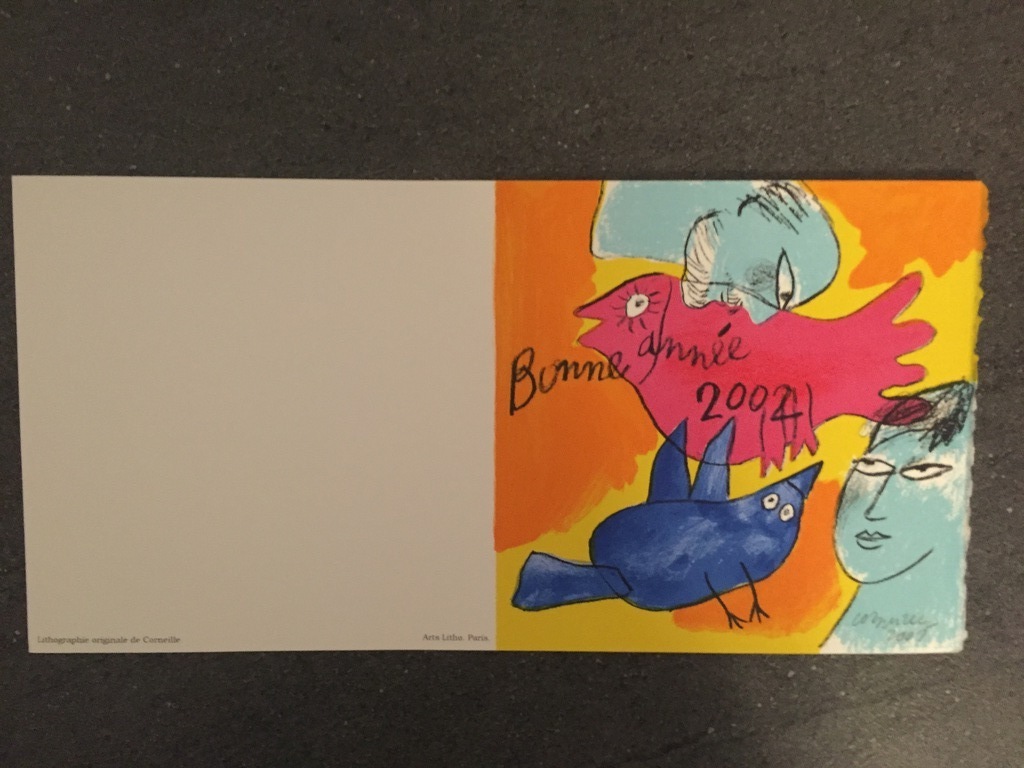 CORNEILLE  COBRAzeefdruk/Litho 2001 , 2002 Kerst Kaart kopen? Bied vanaf 15!