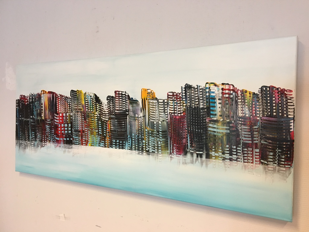 Gena - Skyline - Gesigneerd kopen? Bied vanaf 200!