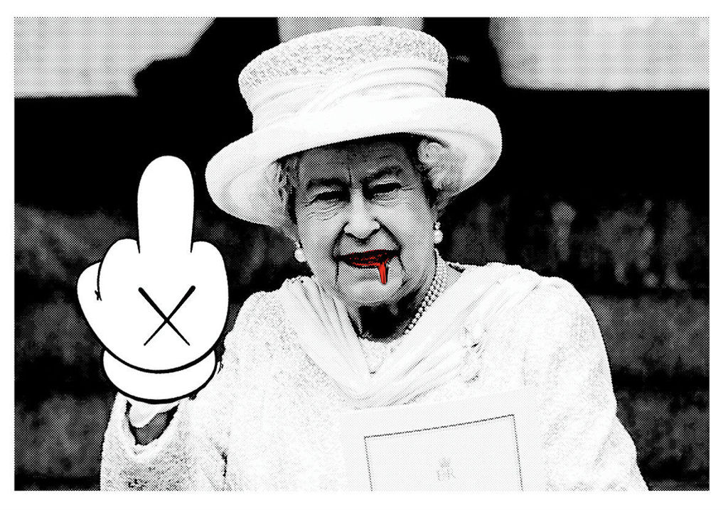 GROTE Fine Art Print,"Finger Queen", GESIGNEERD en COA, genummerd A/Pof 1 t/m100 kopen? Bied vanaf 1!