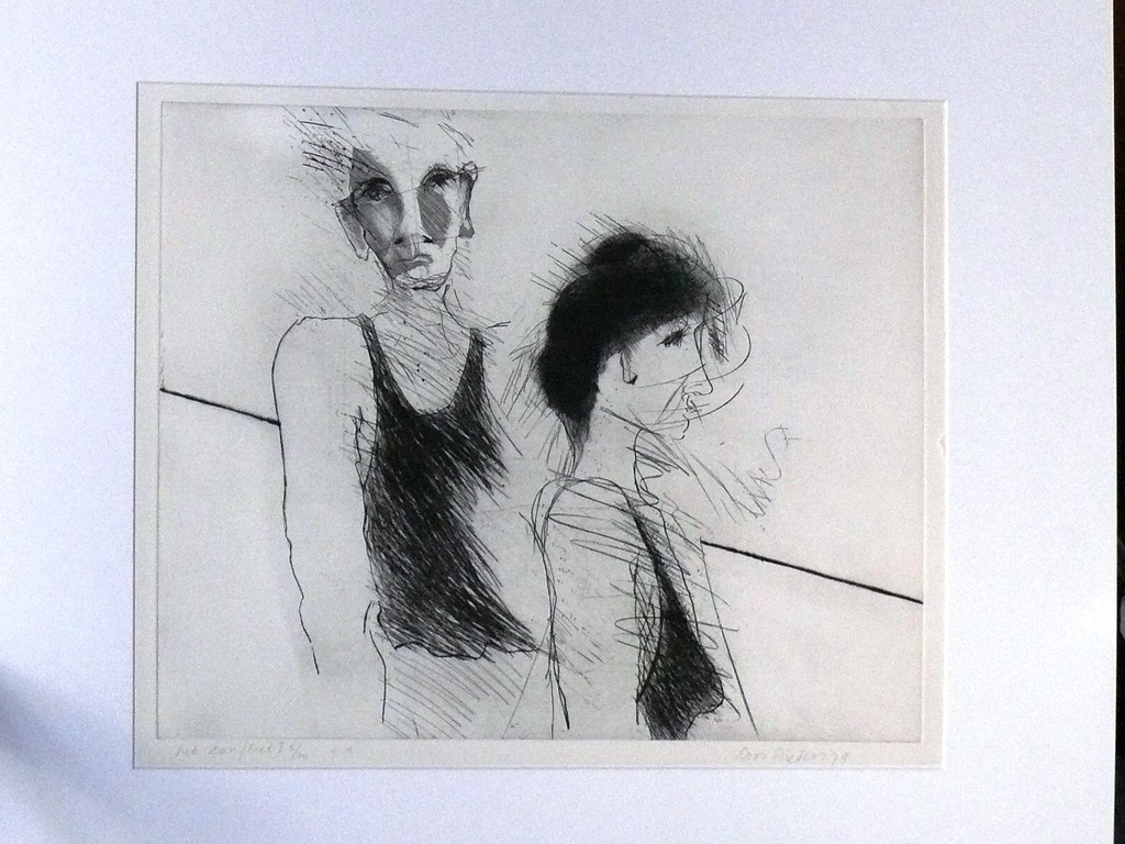 Coos Dieters: grafiek, ets. Het Conflict kopen? Bied vanaf 35!