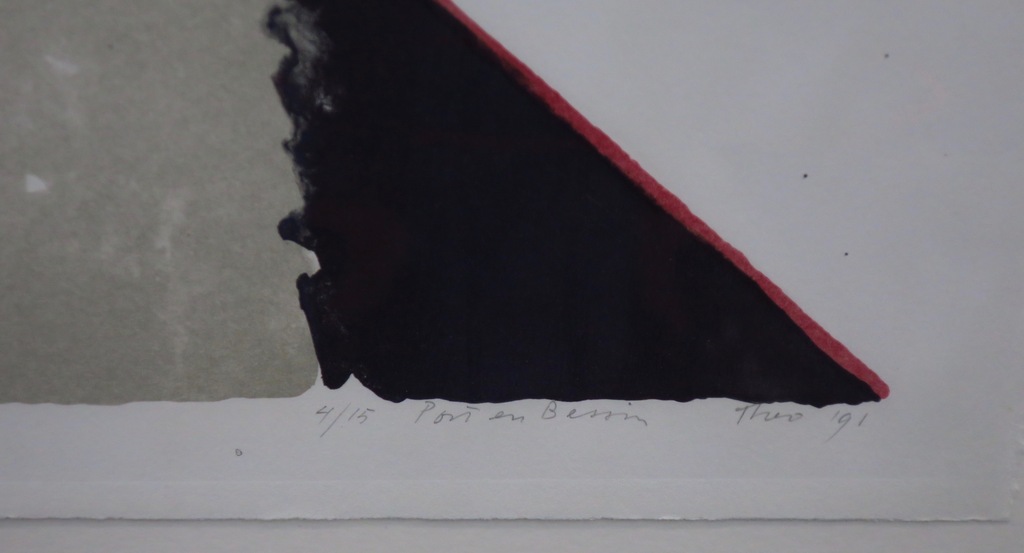 Theo Elfrink: Litho, Port en Bessin -Ingelijst kopen? Bied vanaf 1!
