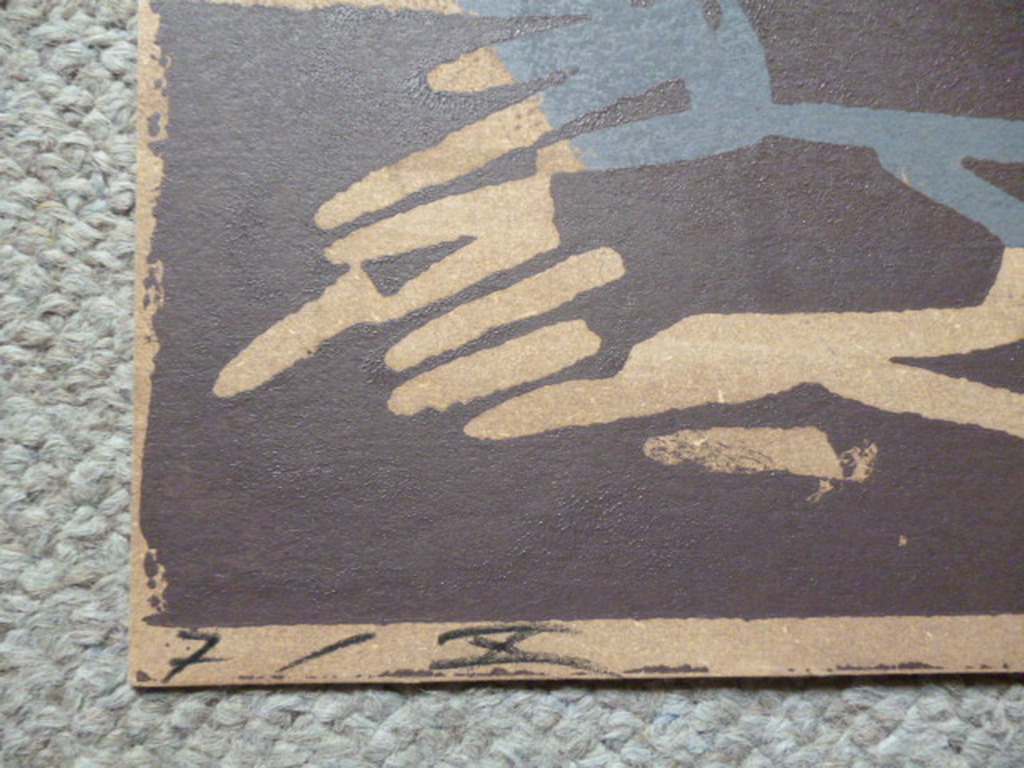 Hein Stork - kleurenlinosnede - Kustlandschap kopen? Bied vanaf 120!