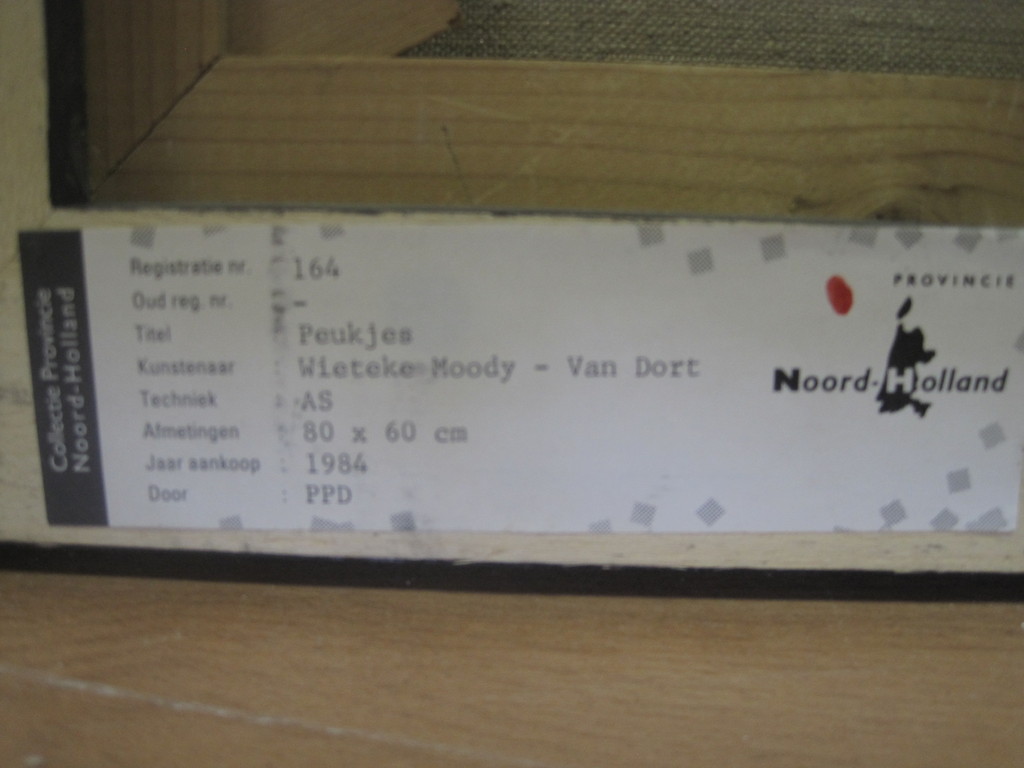Wieteke v Dort (1943-) GROOT olieverf  kopen? Bied vanaf 1!