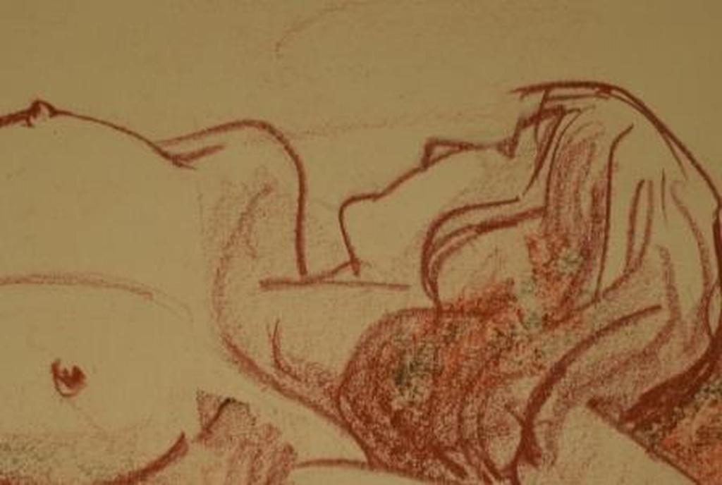 Marco Magis (1934-1995) halfnaakt, pastel 24x30  kopen? Bied vanaf 25!