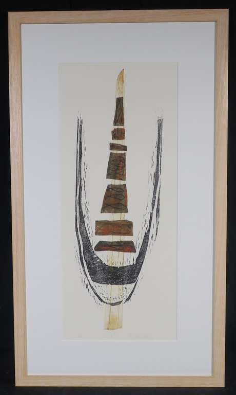 Vera van Heusden: Ets, Z.T. III - Ingelijst verkocht voor € 35!