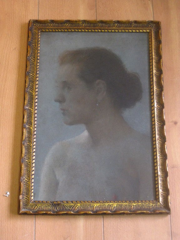 Frans Deutmann (1867-1915) "Jonge Dame halfnaakt" pastel omstreeks 1900 kopen? Bied vanaf 1!