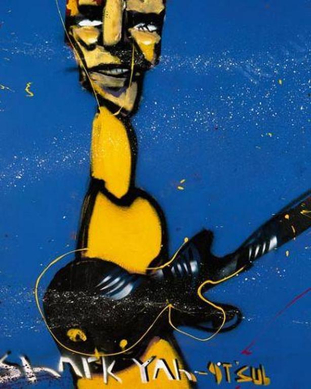 Herman Brood, Gitarist handgesigneerde zeefdruk kopen? Bied vanaf 275!