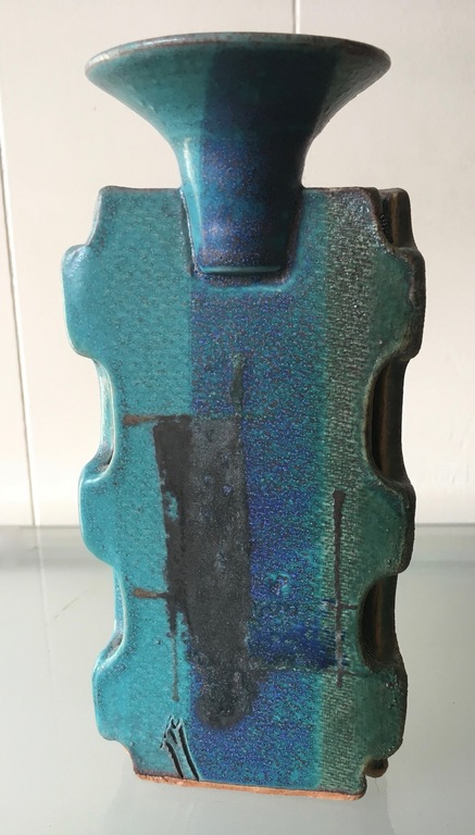 Ed Meissenberg  - Grote polychrome modernistische kandelaar -1990's - gesigneerd kopen? Bied vanaf 24!