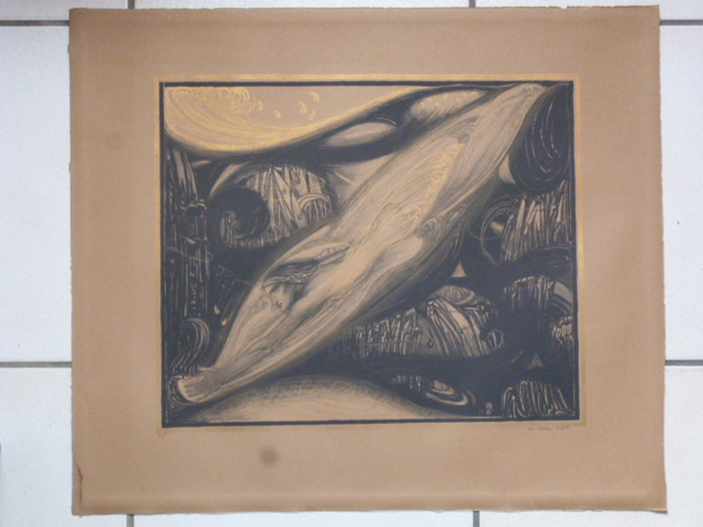 R.N. Roland Holst - litho - De parelduiker kopen? Bied vanaf 475!