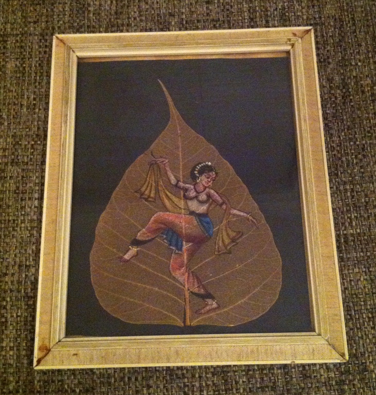Prachtige bladschildering / India ca 1950 kopen? Bied vanaf 1!