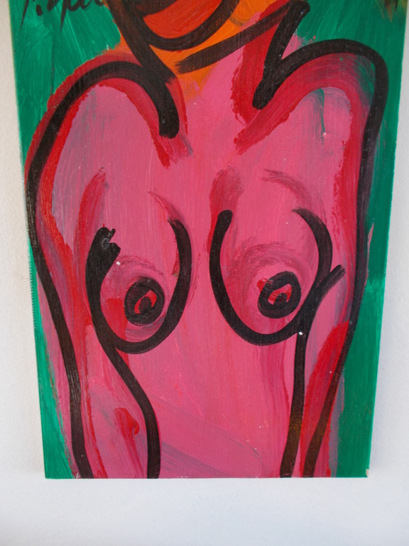 Peter Rober Keil,naakt acryl op spaanplaat. kopen? Bied vanaf 175!