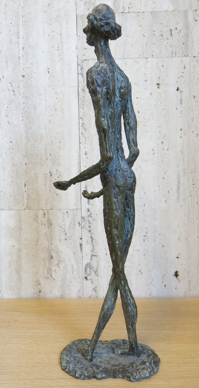 Onbekend gesigneerd: Bronzen beeld, Figuur met Clownsgezicht en Strikje kopen? Bied vanaf 150!