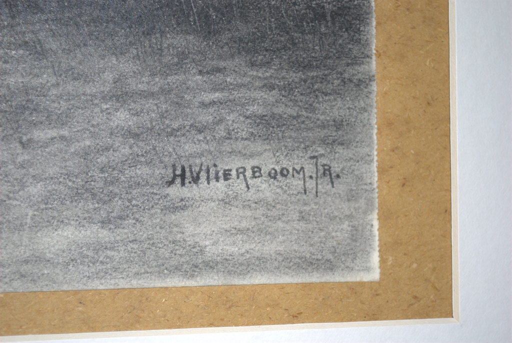 Aquarel en tekening, beiden gesigneerd en ingelijst kopen? Bied vanaf 45!