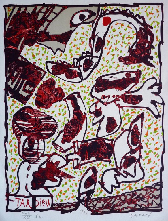 Pierre Alechinsky, litho verkocht voor € 550!