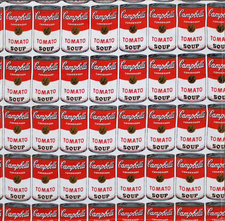 ANDY WARHOL -Tafelkleedje Campbell Tomato Soup- Multiple 1998 verkocht voor € 39!