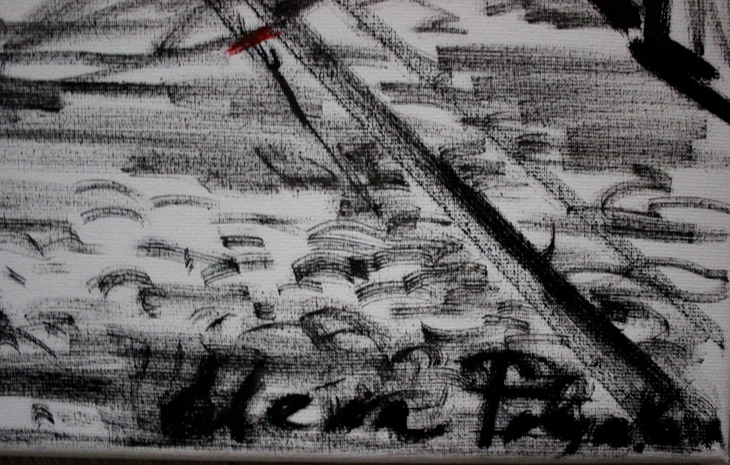 Elena Polyakova: Acrylverf , Een straat met Westerkerk in Amsterdam kopen? Bied vanaf 95!