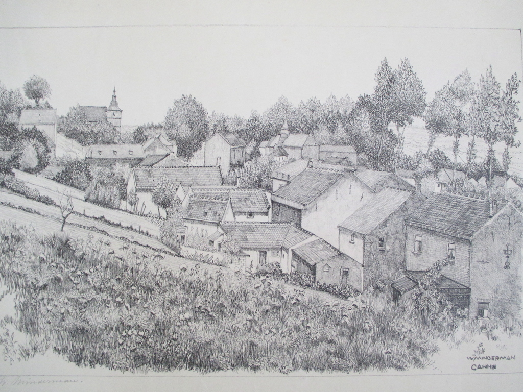 Willem Minderman, litho "Canne" kopen? Bied vanaf 1!