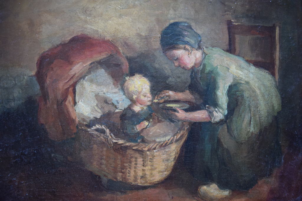 Hendricus Anthonius Dievenbach (1872-1946) - olie op doek verkocht voor € 253!